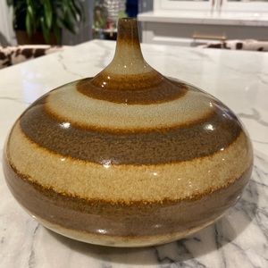 Vintage Ceramic Banded Glazed Pottery.